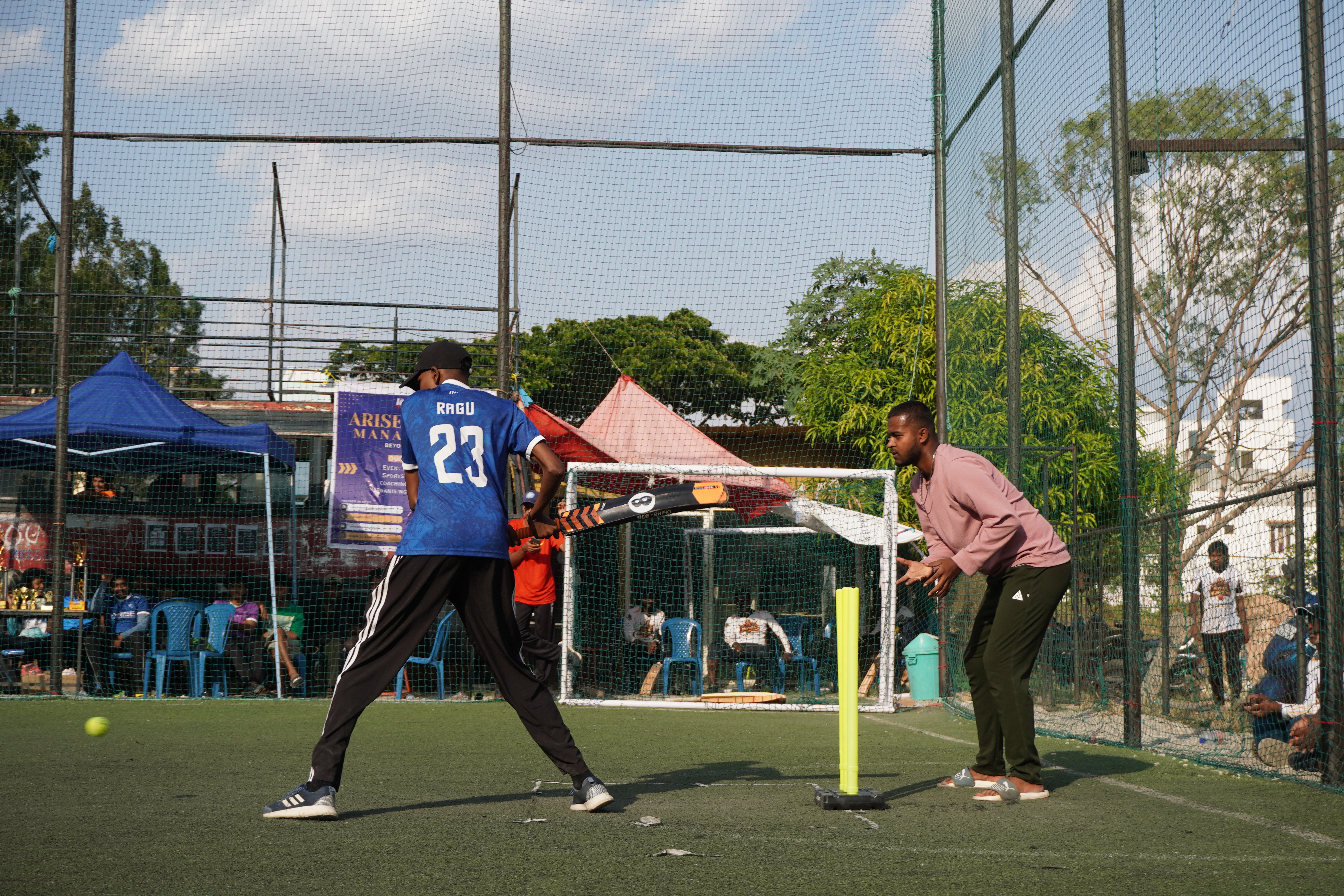 Indoor sports action
